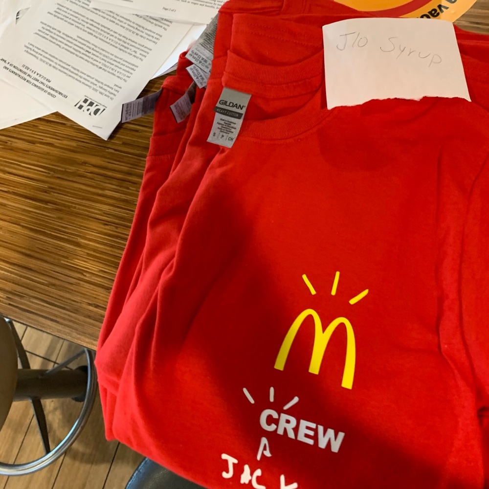 Travis Scott McDonald’s t shirt cactus jack merch